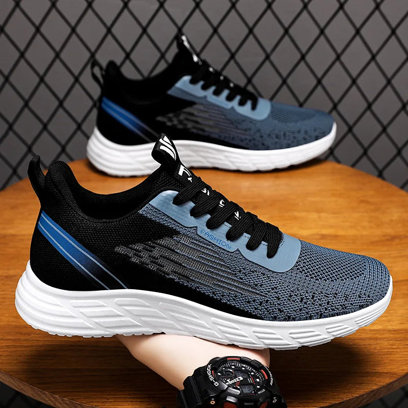 Printed Breathable Running Shoes – Light, Stylish & Built for Performance - Men