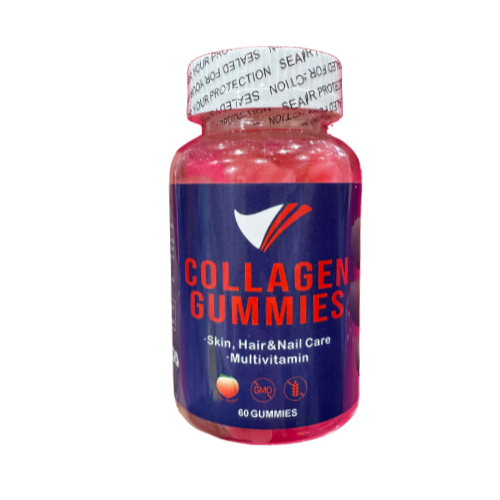 Collagen Gummies - with Biotin, Vitamin A, D & B, for Skin Radiance, Hair Growth, Strong Nails, 60 Gummies | 30 servings