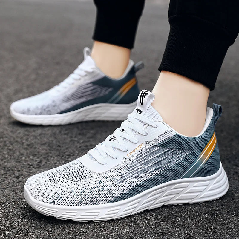 Printed Breathable Running Shoes – Light, Stylish &amp; Built for Performance - Men