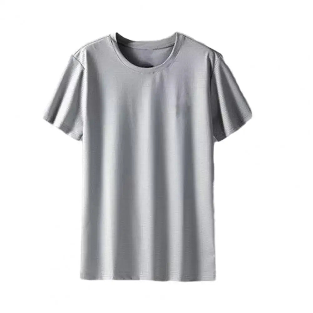 Men's Ice Silk Quick-Dry T-Shirt – Lightweight & Stylish for Summer