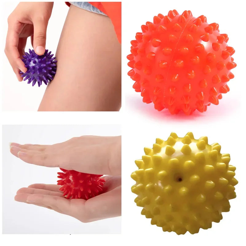 Soft & Stretchy Yoga Massage Ball – Hedgehog Massage Ball Yoga Fascia Ball Sports Fitness Muscle Relaxation Massage Stick Shoulder Neck Leg Sole Meridian Ball