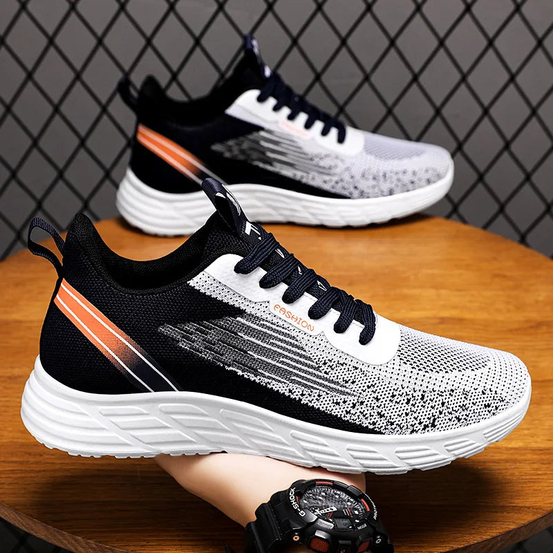 Printed Breathable Running Shoes – Light, Stylish &amp; Built for Performance - Men