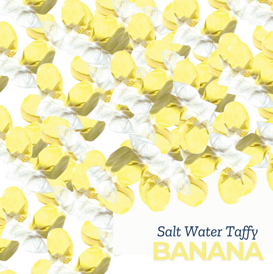 Salt Water Taffy Candy - Individually Wrapped - Bulk bag (Banana)