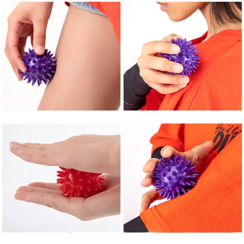 Soft & Stretchy Yoga Massage Ball – Hedgehog Massage Ball Yoga Fascia Ball Sports Fitness Muscle Relaxation Massage Stick Shoulder Neck Leg Sole Meridian Ball