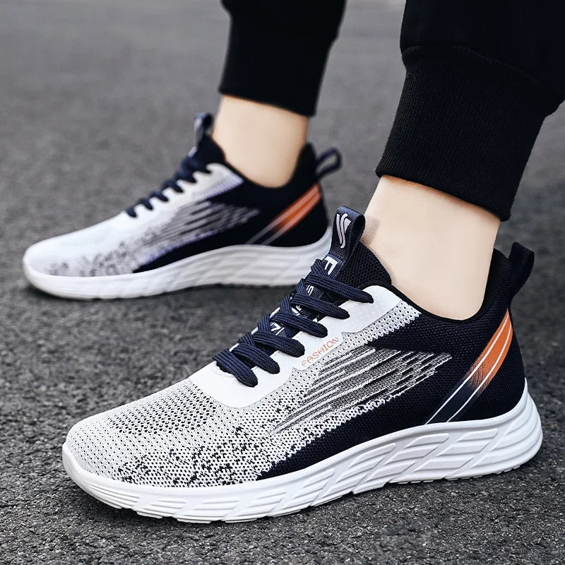 Printed Breathable Running Shoes – Light, Stylish &amp; Built for Performance - Men