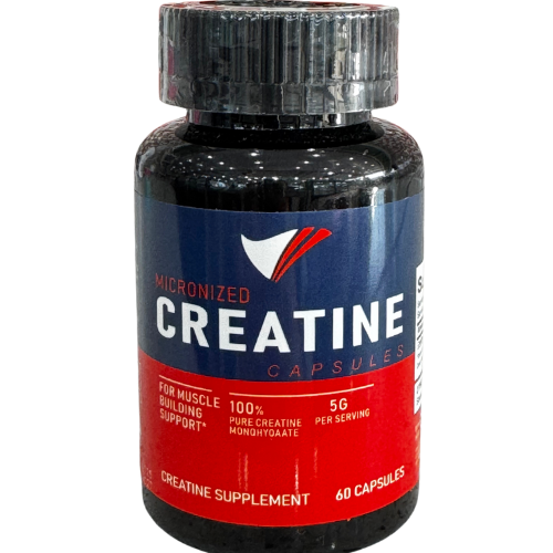 Creatine Monohydrate Capsules, Creatine Capsules Supplement for Muscle and Building Support for Women and Men, 60 Capsules