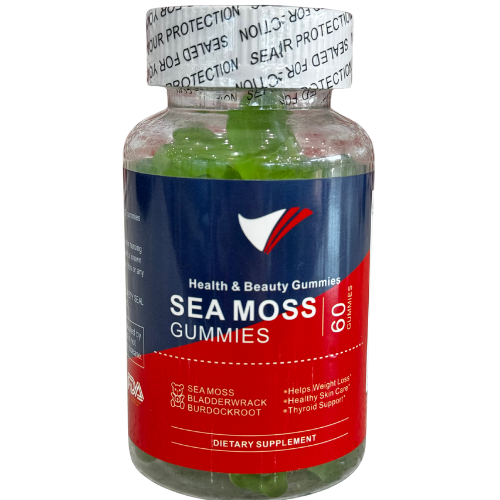 Sea Moss - Weight loss - 1600mg Bladderwrack 1000mg Burdock 240mg – 60 Vegan Sea moss Gummies Bears